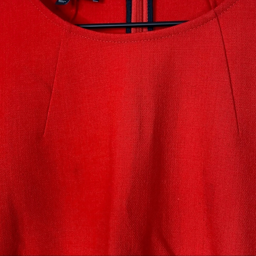 Lafayette 148 New York Red Mini Career Dress - Picture 9 of 9